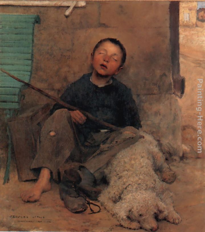 The Blind Beggar painting - Jules Bastien-Lepage The Blind Beggar art painting